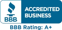 BBB Accredited Business, A+ rating