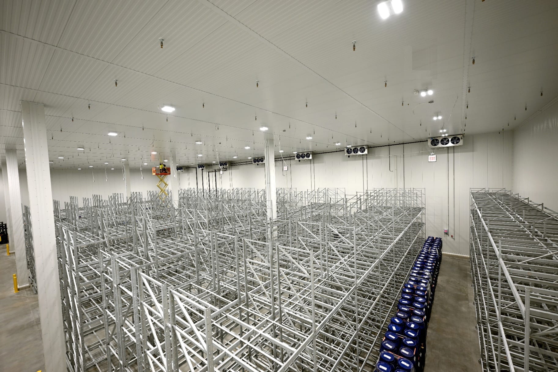 55,000 sq ft cold storage facility built by RSNE, a New England cold storage contractor