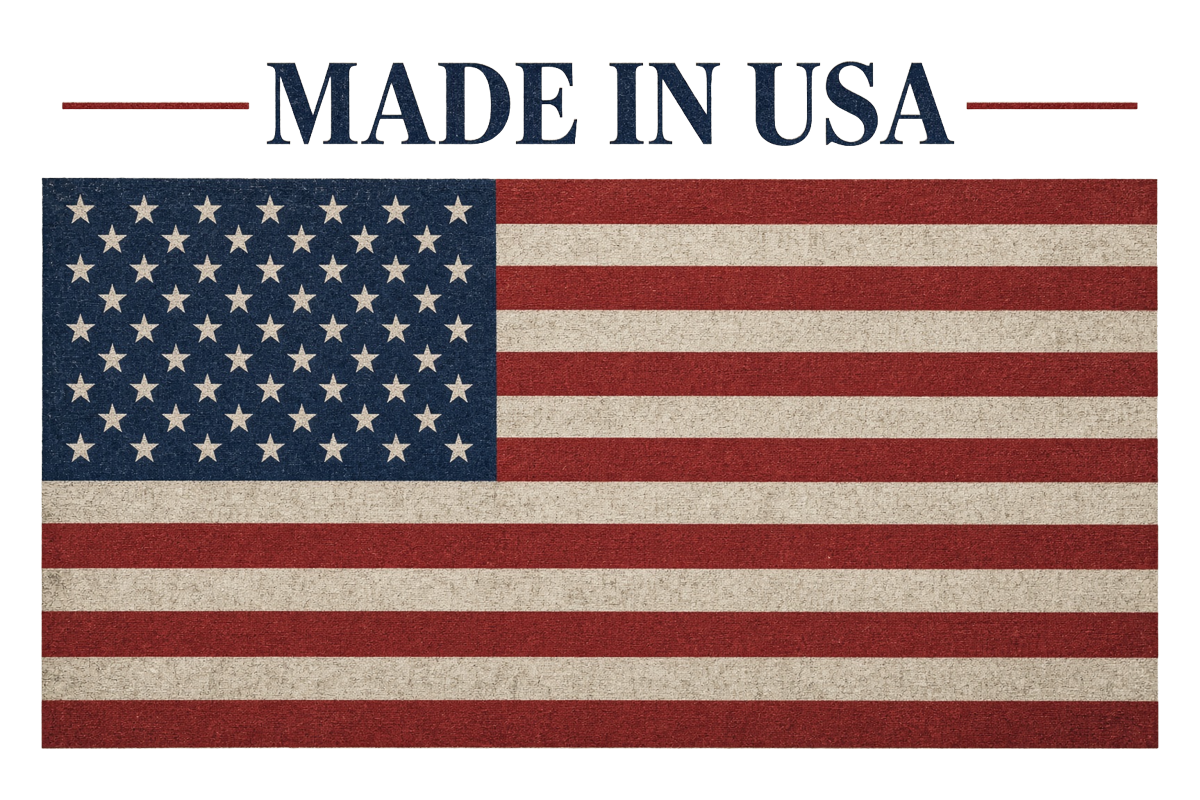 Made in USA: an American flag